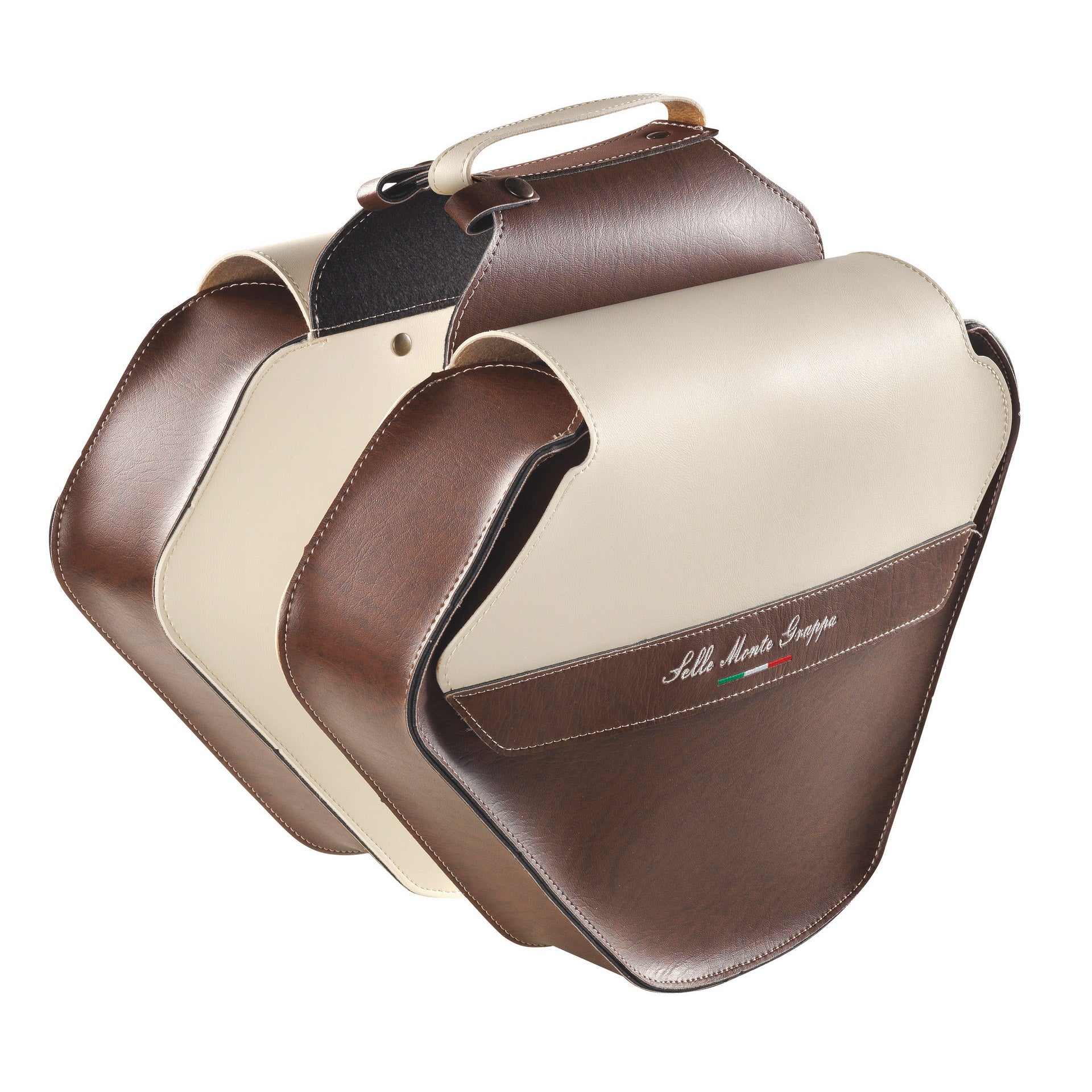 Monte Grappa Doppeltasche 17,5 l, Farbe: Fashion Skay D-braun-creme