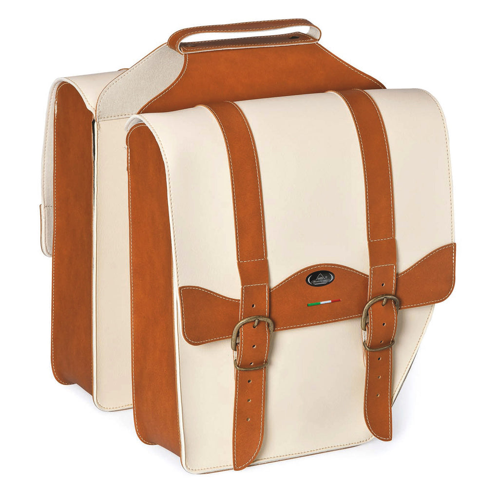 Monte Grappa Doppelbeutel 17L Cruiser Vintage Cognaccreme