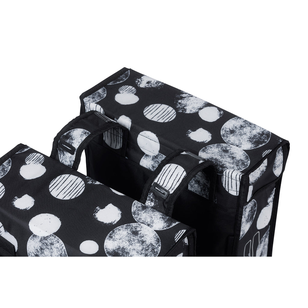 BASIL Mara XL Sphere Doppel-Packtasche, 35 Liter, 14 x 36 x 44 cm, schwarz/grau