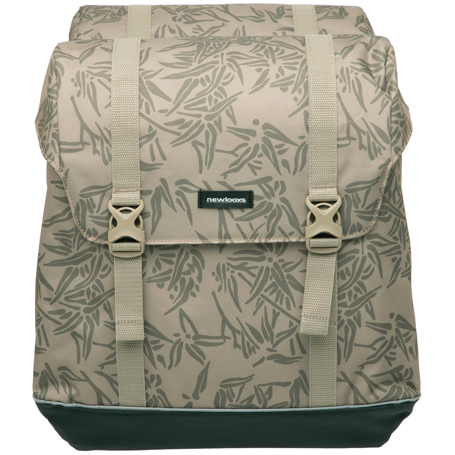 New Looxs Fietstas Alba Double - MIK Bagagedrager - Waterafstotend Polyester - 42L - Bamboo Zwart