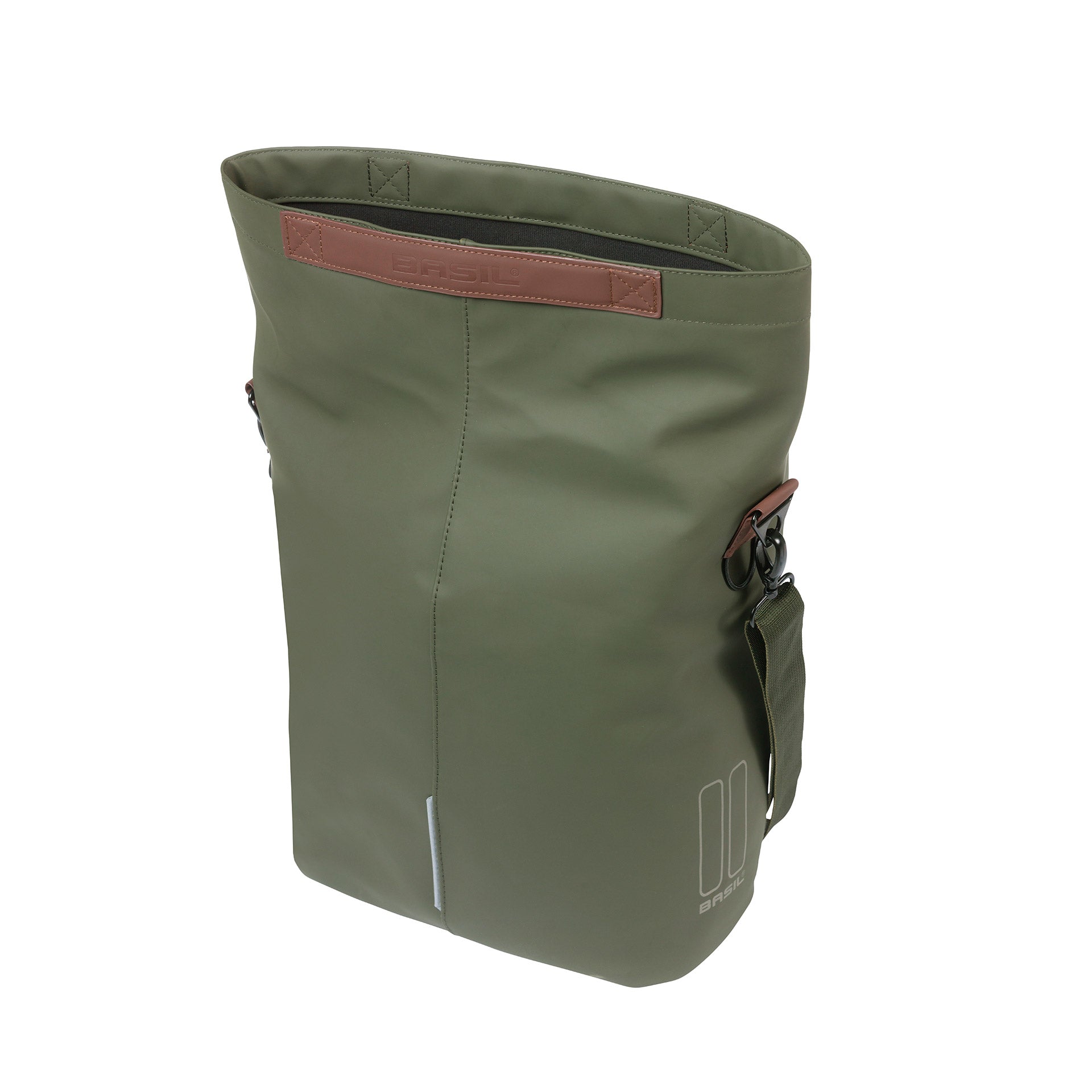 Basil Tas City Shopper Vegan Leather | Moss Green