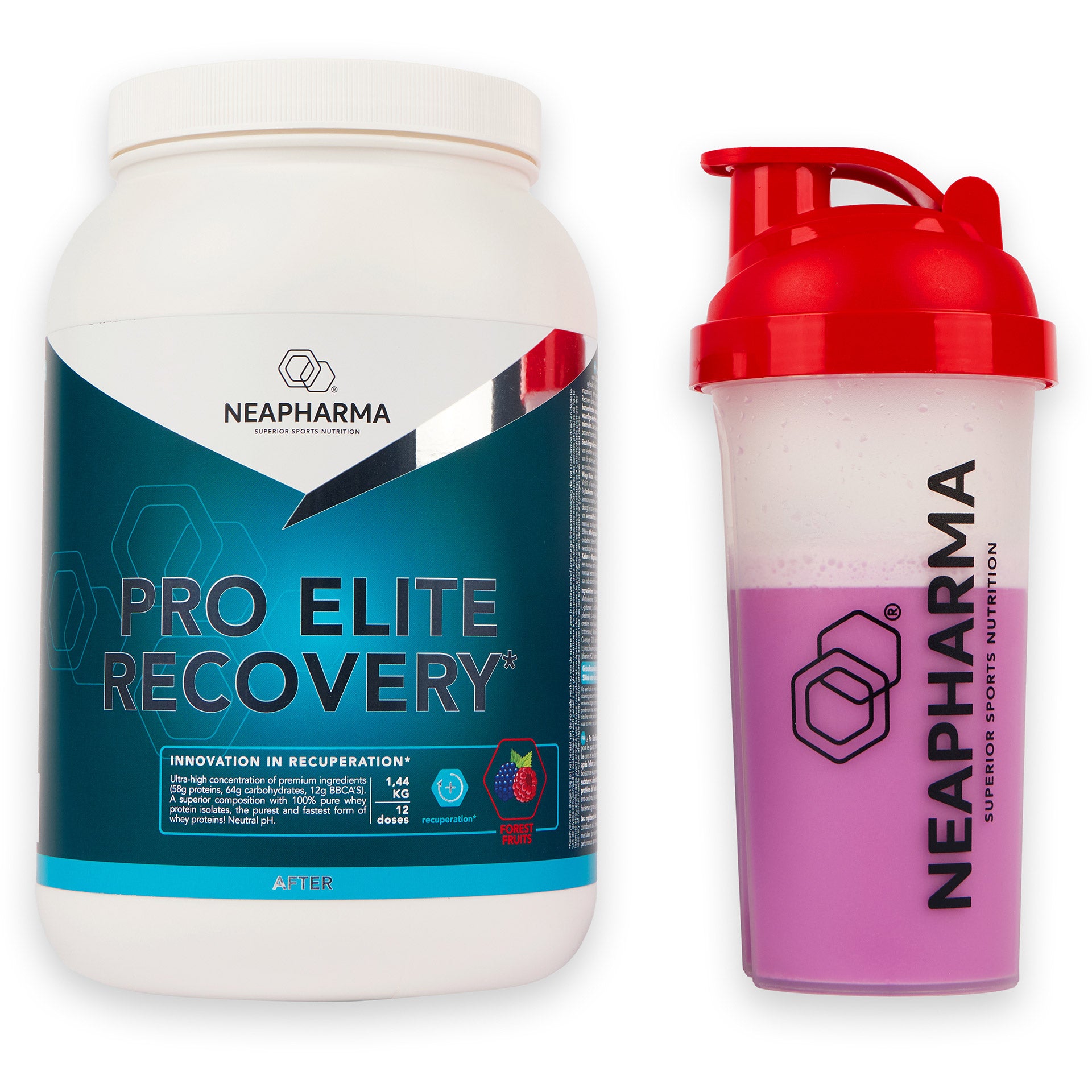 Neapharma Neapharma recovery shake Pro forest fruit pot 1,44kg