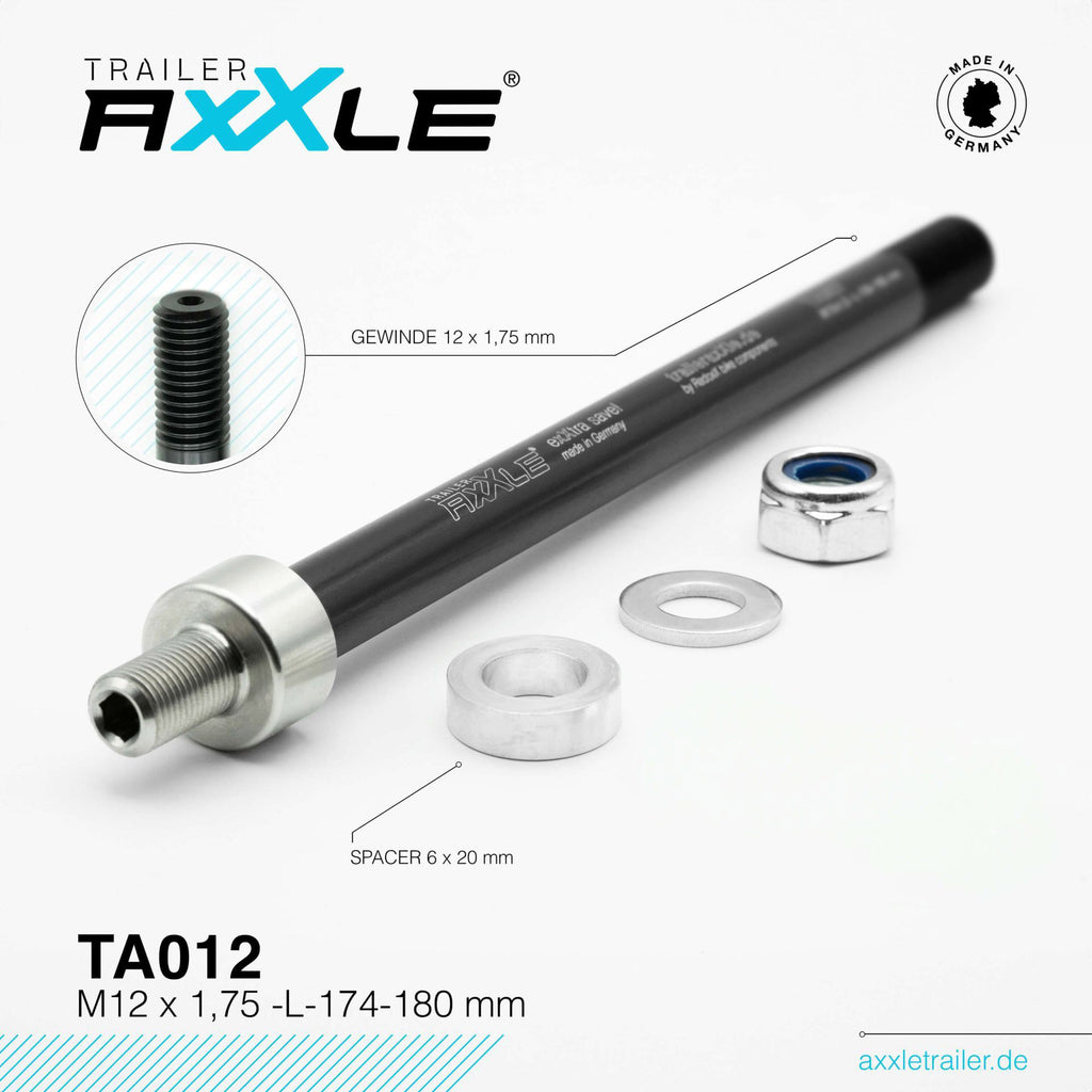 Radoxx steekas voor trailer m12x1,75 174-180mm