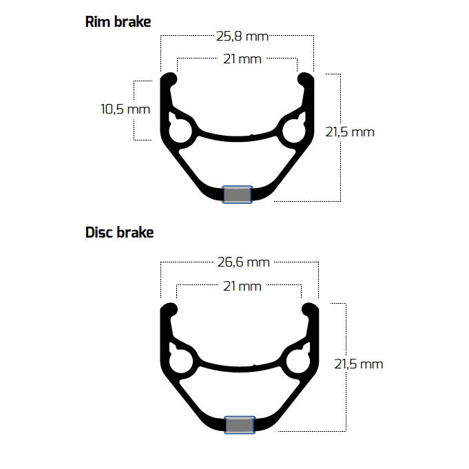 Ryde b.v. velg 28' - 14 622 zac421 aluminium cnc zwart