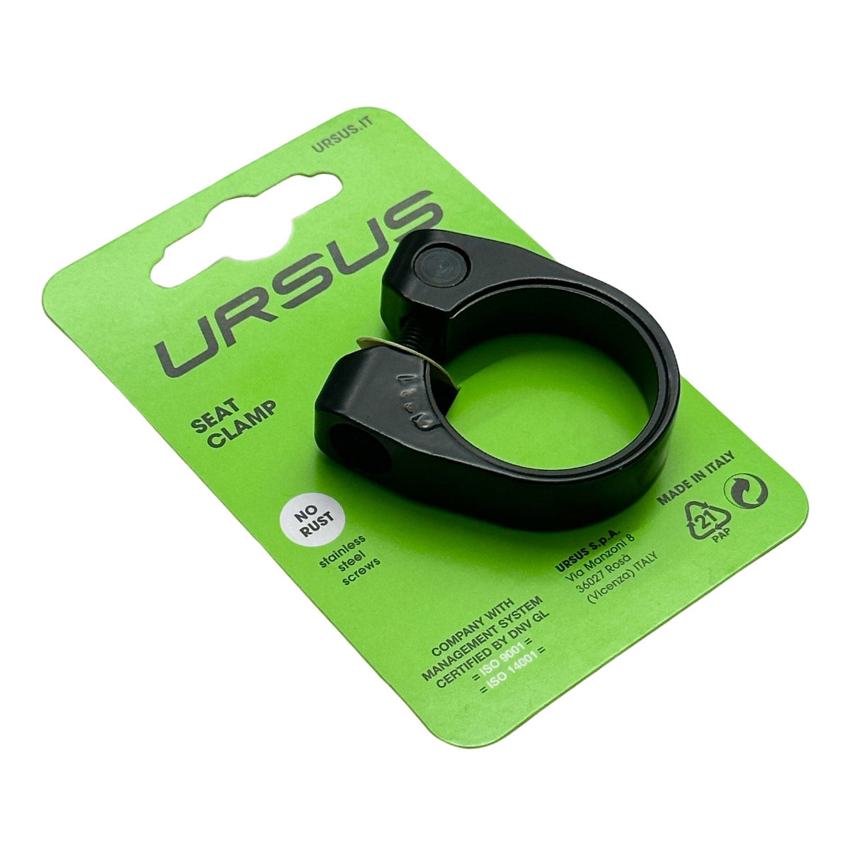 Ursus Sattelstützenklemme ø38,1 mm Aluminium - schwarz