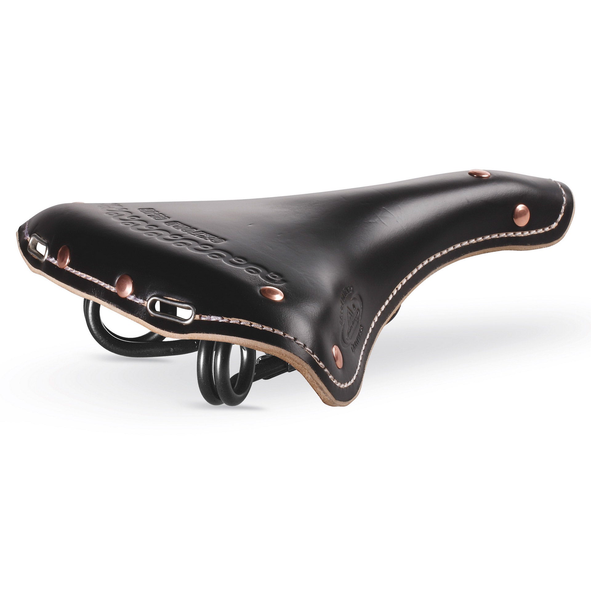 Monte grappa zadel oxford club sport leer zwart