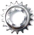 16-Tonnen-Getriebe. Silberne Shimano 12-12 A