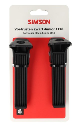Simson Fußrasten 1118 auf schwarzer Achse