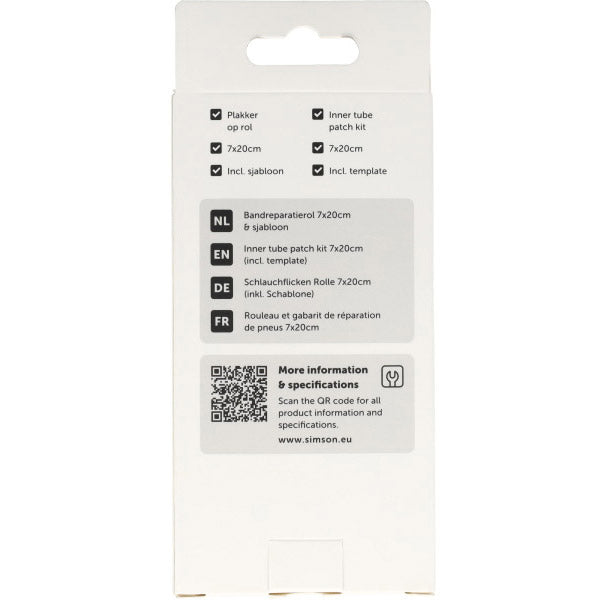 Simson Reifenreparaturrolle mit Schablone 7x20cm