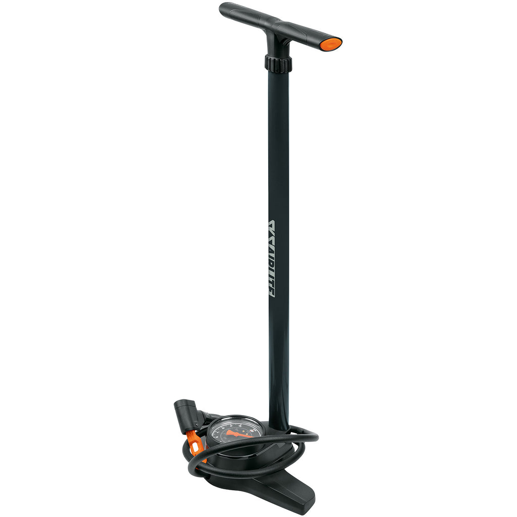 SKS Airlite 10.0 Hochdruck-Fahrradpumpe, Standpumpe 10 bar, Multi DV SV AV, dunkelgrün