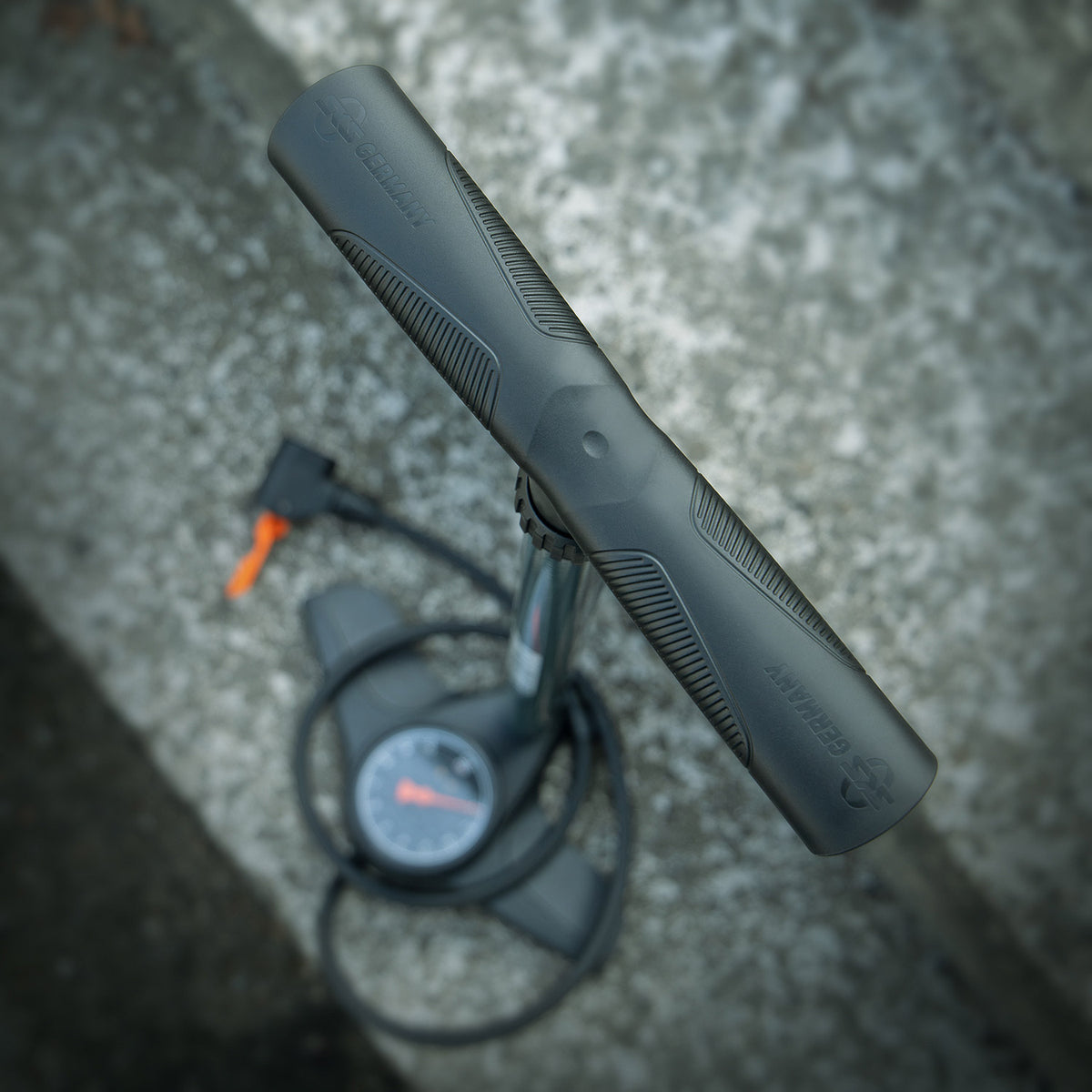 SKS Airlite 10.0 Hochdruck-Fahrradpumpe, Standpumpe 10 bar, Multi DV SV AV, dunkelgrün