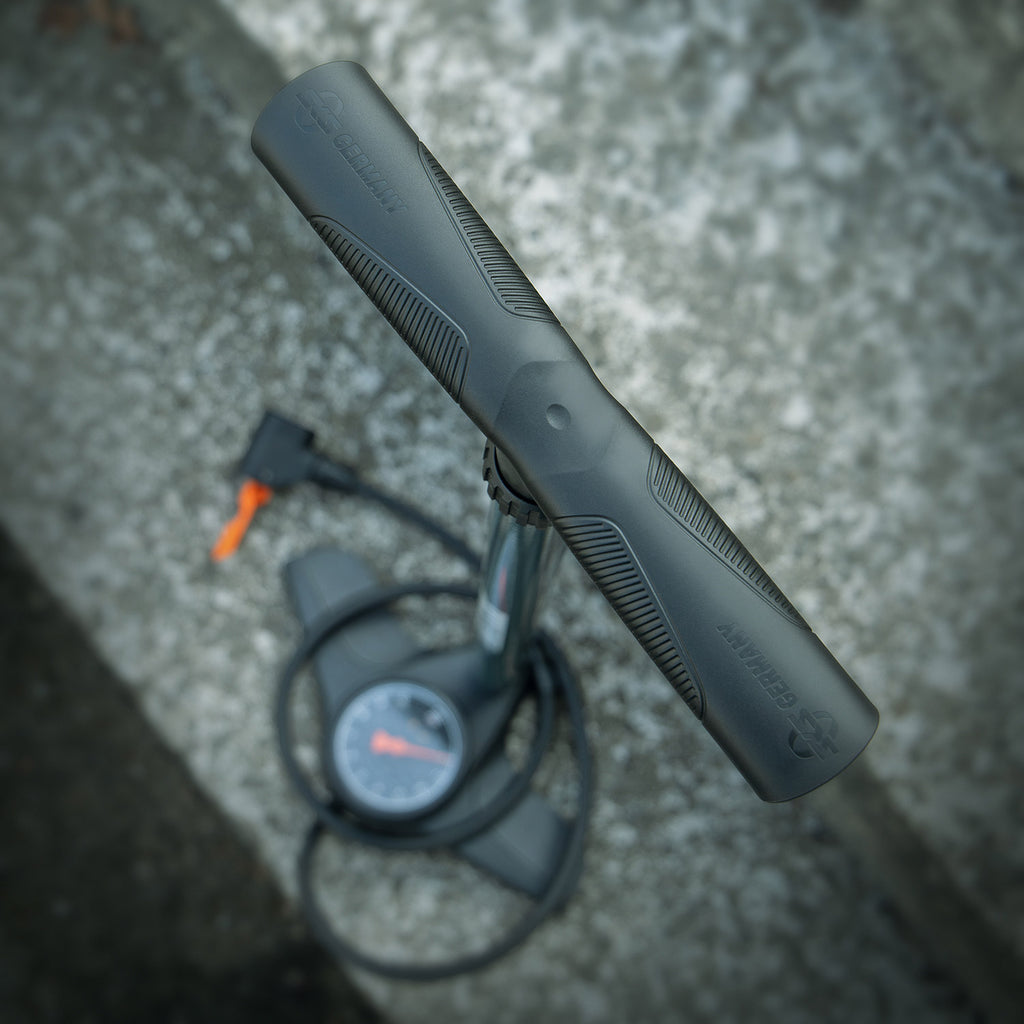 SKS Airlite 10.0 Hochdruck-Fahrradpumpe, Standpumpe 10 bar, Multi DV SV AV, dunkelgrün