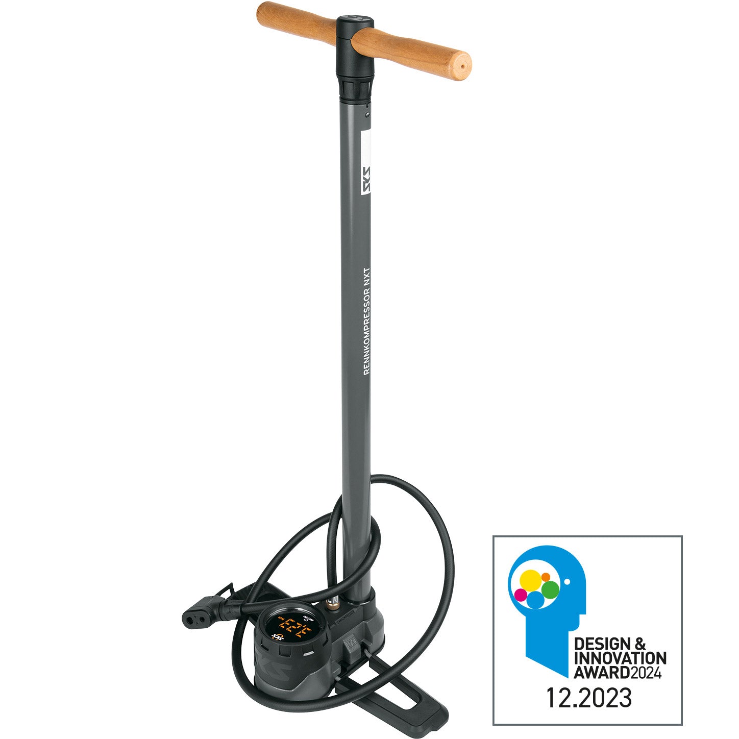SKS Standpumpe Rennkompressor NXT Digi 16 bar grau
