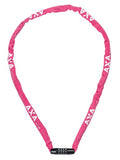 Axa kettingslot rigid rcc code 120x3,5 met polyester hoes - roze