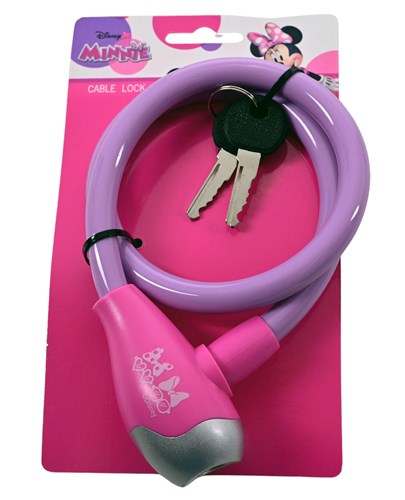 Minnie Mouse Kabelschloss lila pink