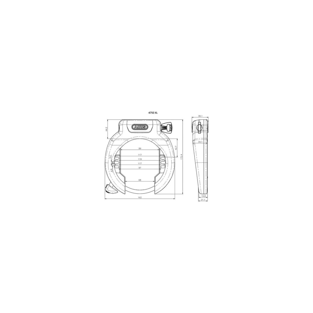 Abus Frame Lock Pro Amparo 4750 XL R