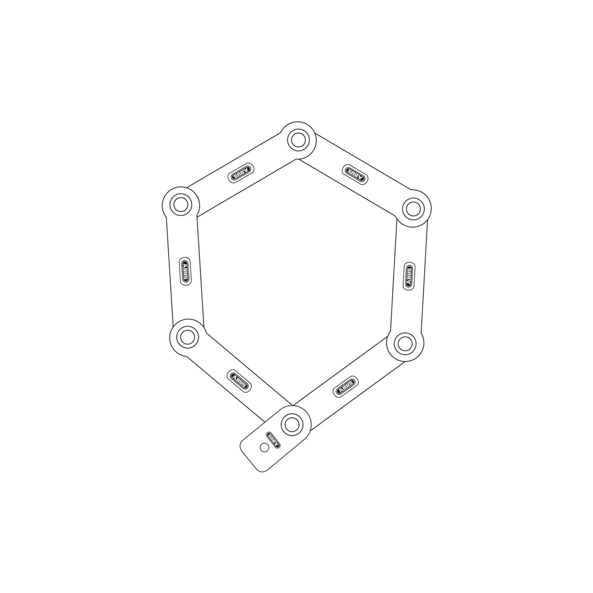 Abus Bordo uGrip 5700 Rood 80cm Fietslot
