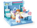 Sluban mini handcraft badkamer bouwspeelgoed kinderen vanaf 6 jaar – constructiespeelgoed modelbouw mini kamer – bouwdoos met 105 bouwstenen en 1 minifiguur – m38-b0757d