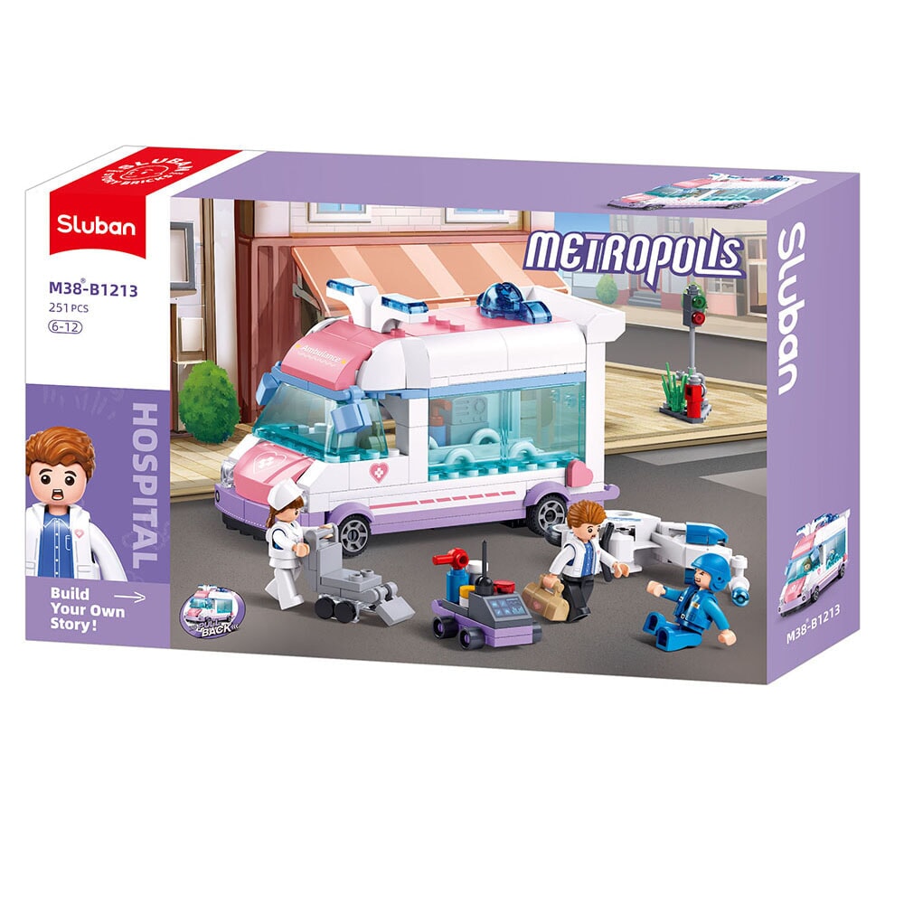 Sluban metropolis doctor - rescue (pull back) (m38-b1213)