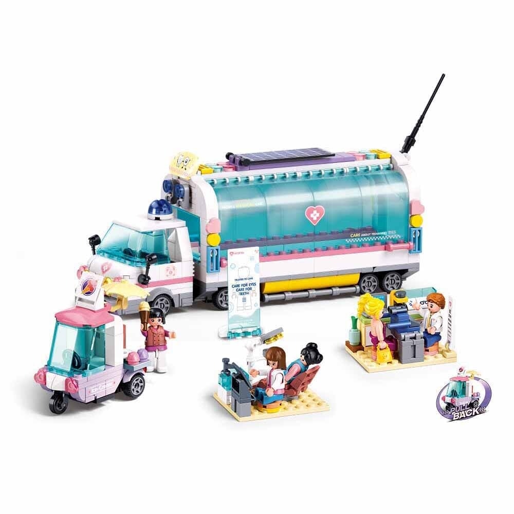 Sluban metropolis doctor-mobile nursing car (pull back) (m38-b1215)
