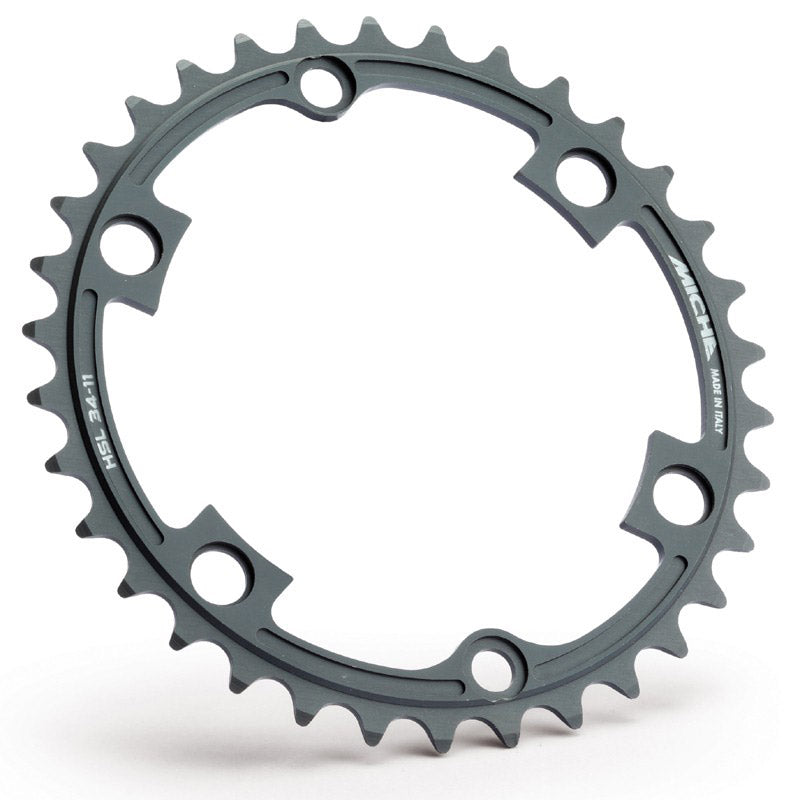 Miche Kettenblatt Shimano 11V 34T 3 32 Supertype HSL schwarz