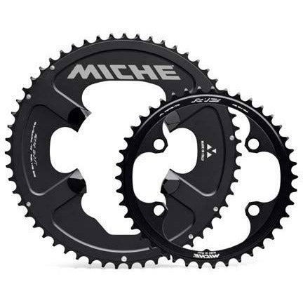 Miche Kettenblatt UTG R92 12V 56 Zähne Schwarz mit Schrauben