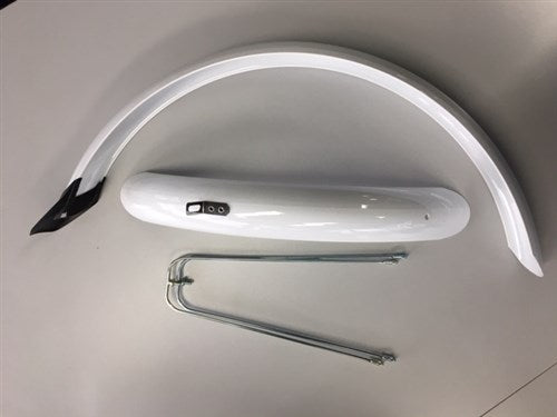 Satz 20 Zoll 58 mm PVC weiße Eurofender-Schutzbleche