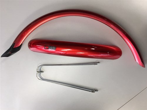Satz roter Eurofender-Schutzbleche, 20 Zoll (58 mm), PVC