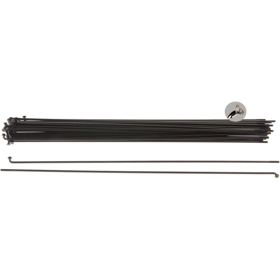 Speichen 246-13 Alpina ø2,33 mm FG2,6 LDR Edelstahl - schwarz (36 Stück)