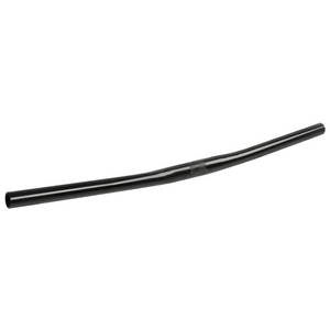 Gerader Stahllenker, gebogen, schwarz, 25,4 mm, 600 mm