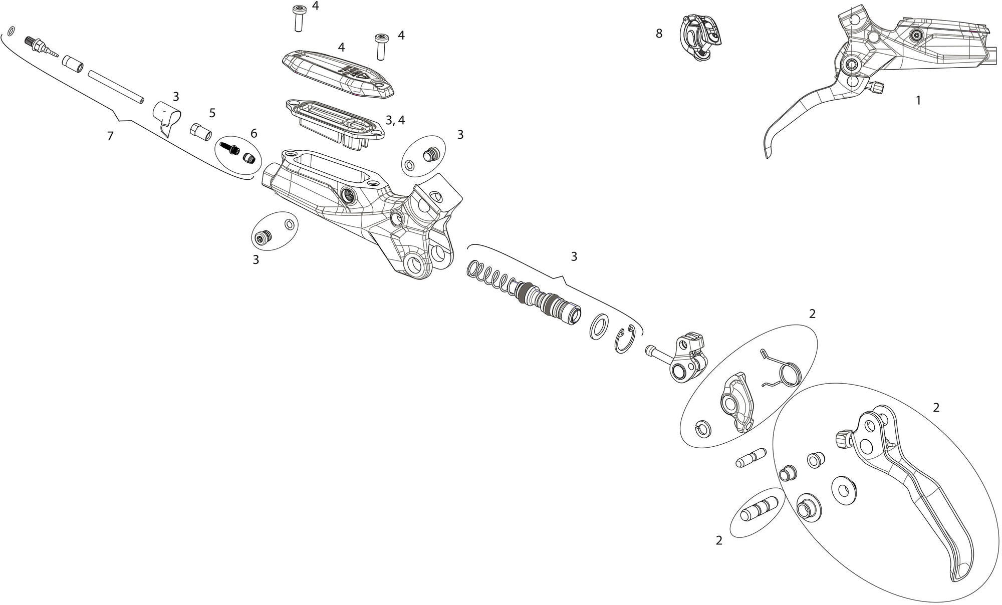 Sram brake lever for g2 rs (a2)