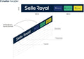 Selle Royal 2-Meter-Regalschild mit Logo und Produktlinien