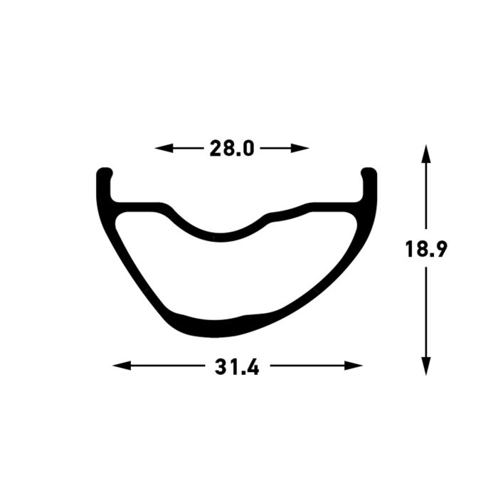 Stan's arch mk4 rim - 27,5'' - 28h - black gray