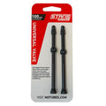 Stans stan's valve stem aluminium (pair) - universal, presta - black - 100mm