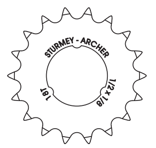 SA-Getriebe 1 8 flach 18T