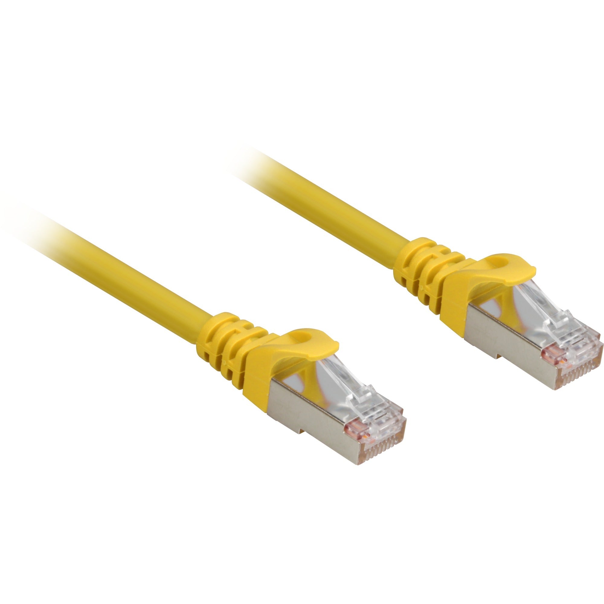 Sharkoon patchkabel sftp, rj-45 met cat.6a (geel, 1,5 meter, halogeenvrij)