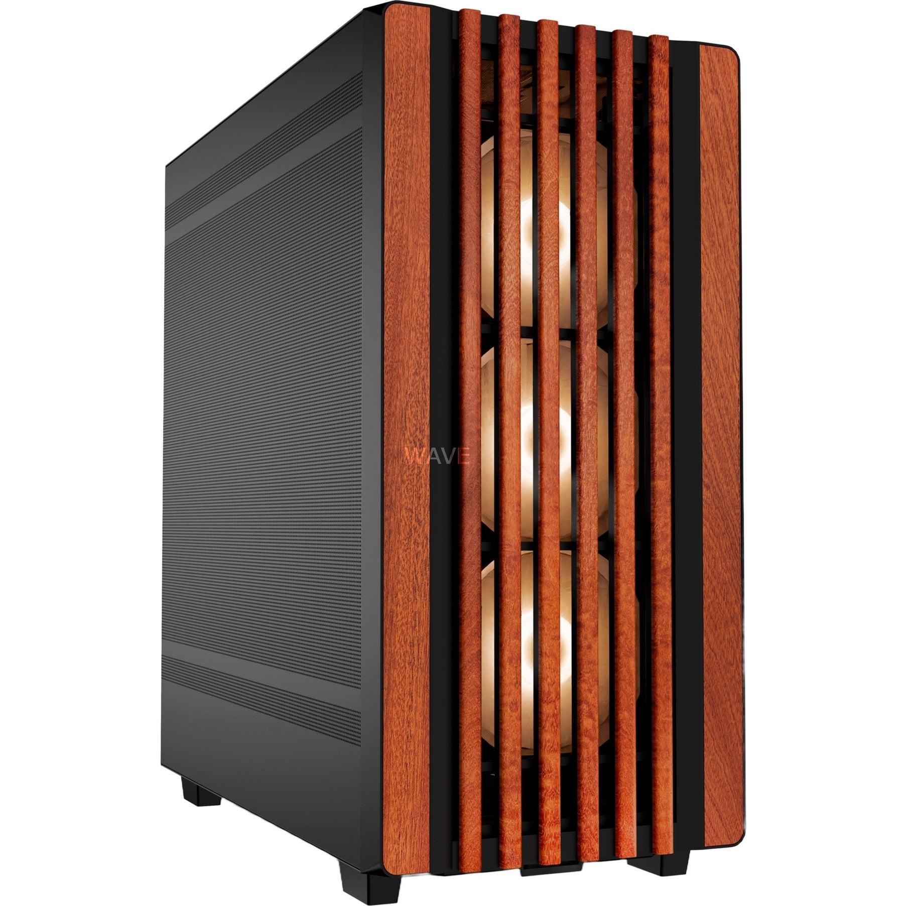 Sharkoon rebel c70m rgb midi tower behuizing (zwart | 2x usb-a | 1x usb-c | rgb)