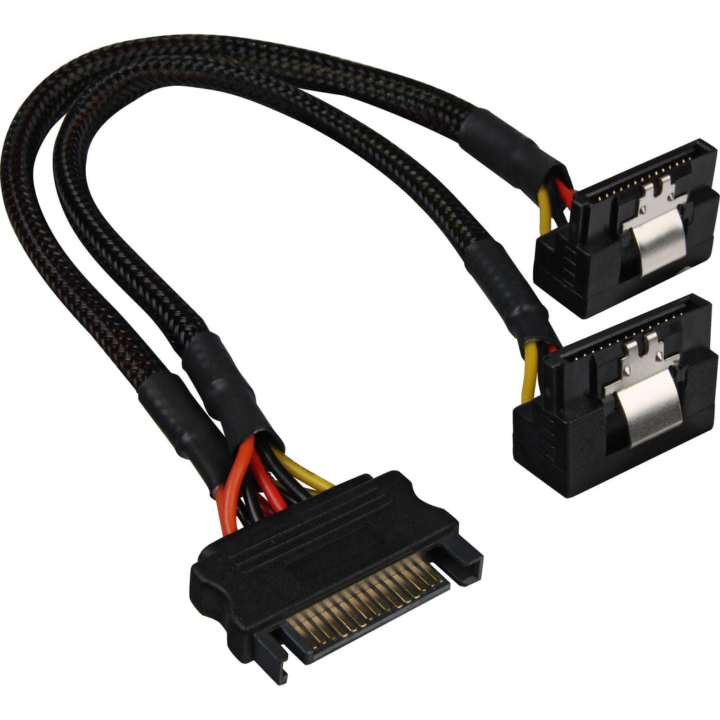 Sharkoon Sata YPower Adapter 90 Grad, 0,20 m