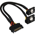 Sharkoon Sata YPower Adapter 90 Grad, 0,20 m