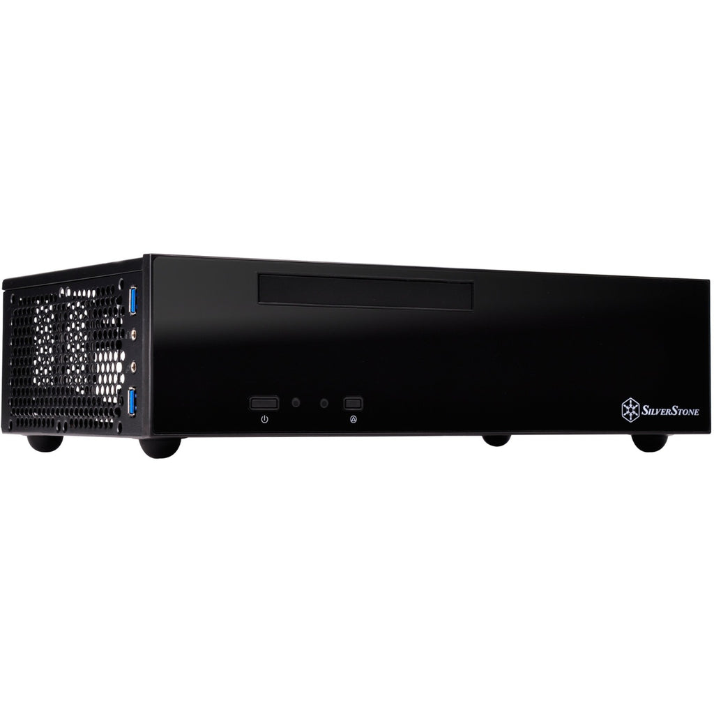 Silverstone sst-ml09b htpc behuizing (zwart | 2x usb-a)