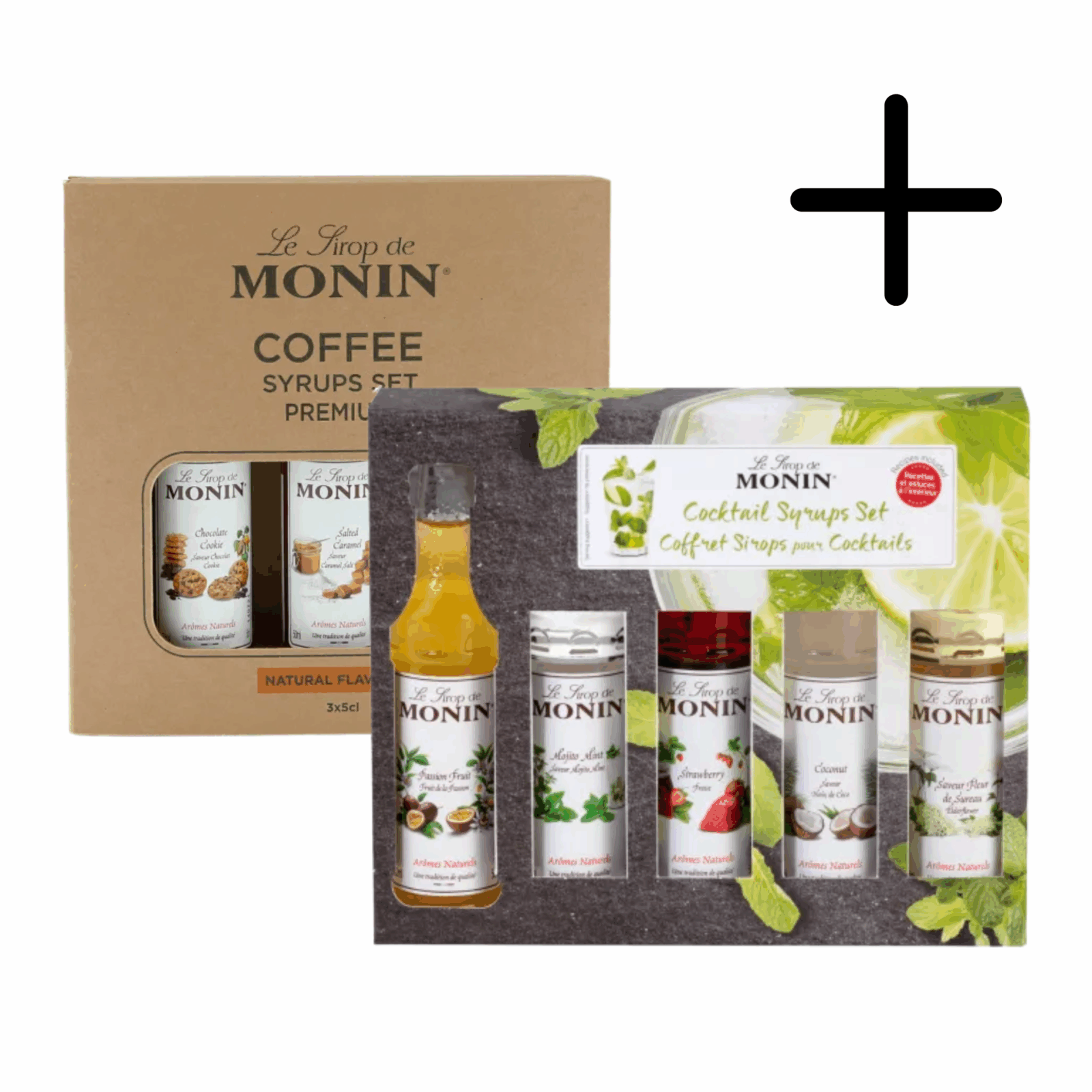 Monin siroop cocktail set + geschenkset 3 x 5cl