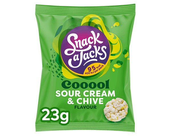 Rijstwafels snack a jacks sour cream and chives 338 g