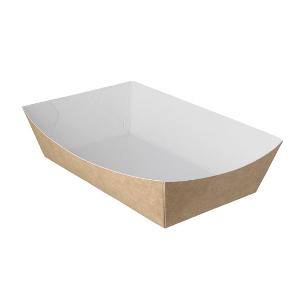 Takeaware frietbakje a14 kraft wit bio (400 stuks)