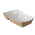 Takeaware frietbakje a20 bio kraft wit (a14+saus)(400 stuks)