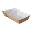 Takeaware frietbakje a23 kraft wit bio (a7+saus)(400 stuks)