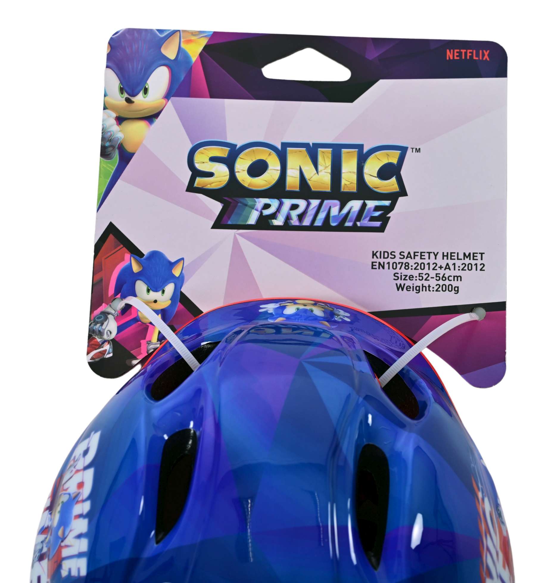 Kinder helm sonic prime 52-56cm