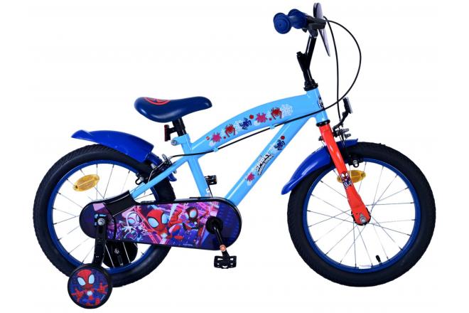 Spidey Kinderfahrrad - Jungen - 16 Zoll - Blau - Zwei Handbremsen