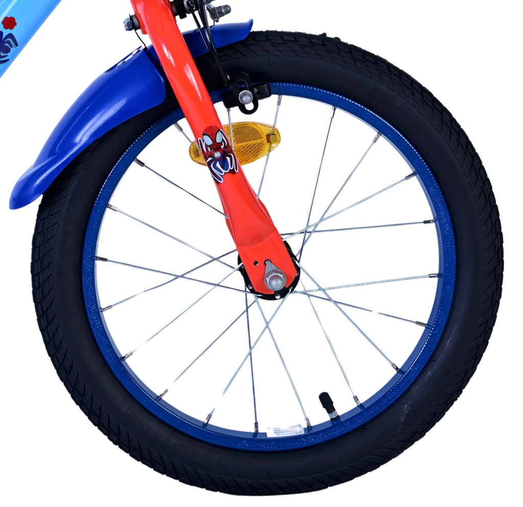 Spidey Kinderfahrrad - Jungen - 16 Zoll - Blau - Zwei Handbremsen