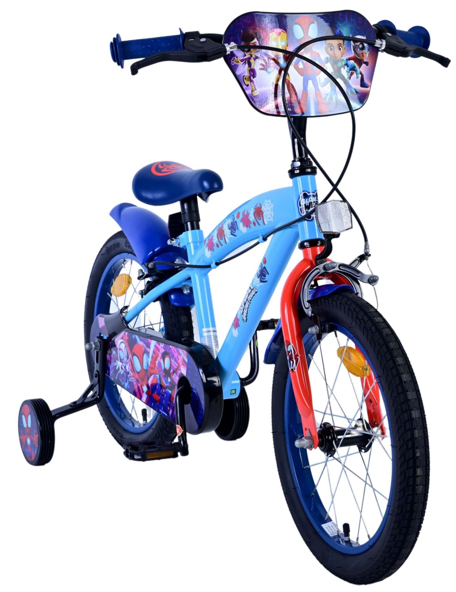 Spidey Kinderfahrrad - Jungen - 16 Zoll - Blau - Zwei Handbremsen