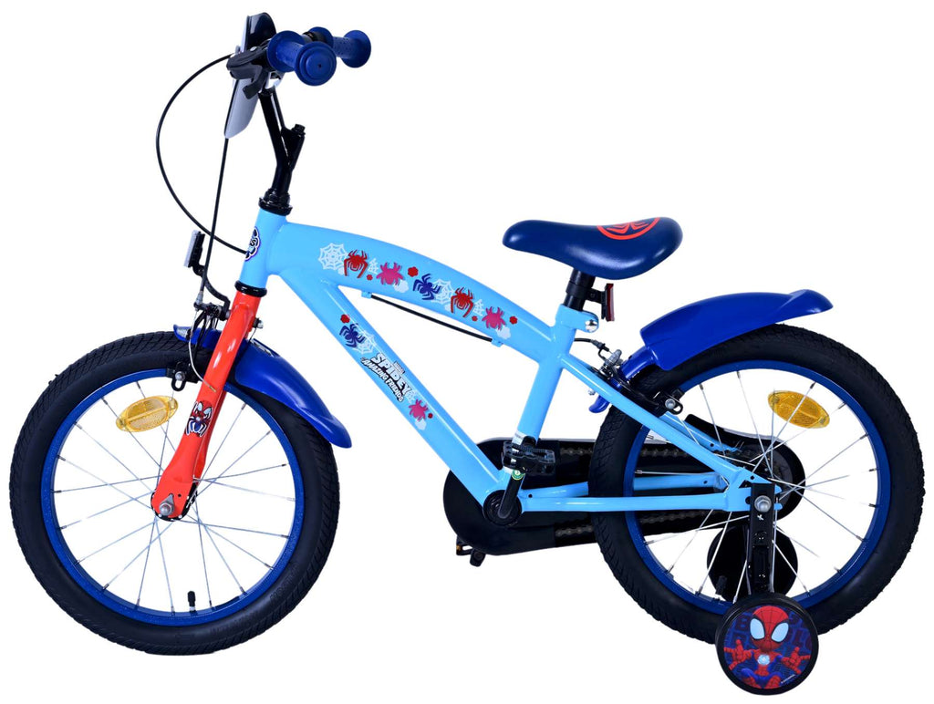 Spidey Kinderfahrrad - Jungen - 16 Zoll - Blau - Zwei Handbremsen